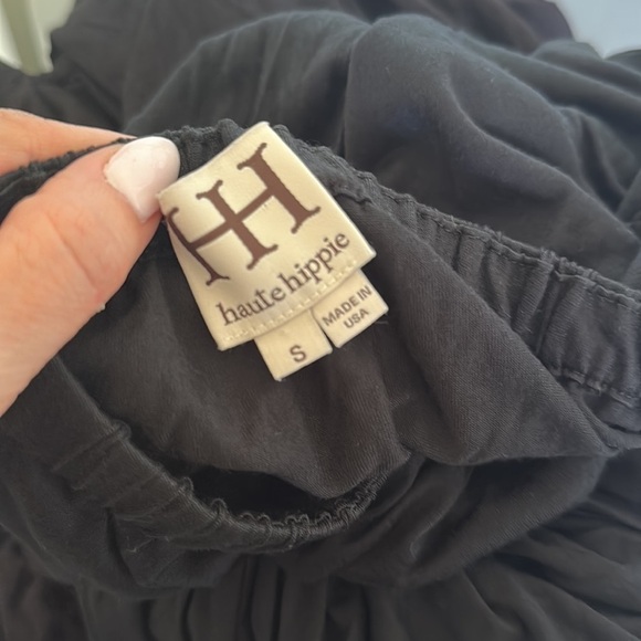 Haute Hippie Strapless Black Jumpsuit Harem Pants - Picture 7 of 9